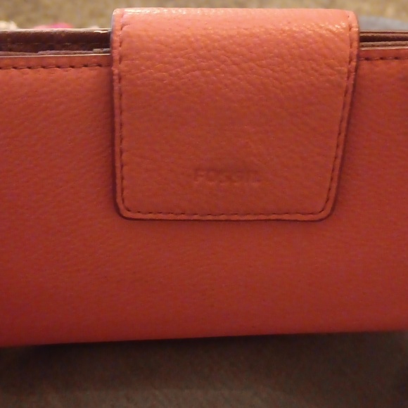 Fossil Handbags - Fossil Coral Pink Wallet